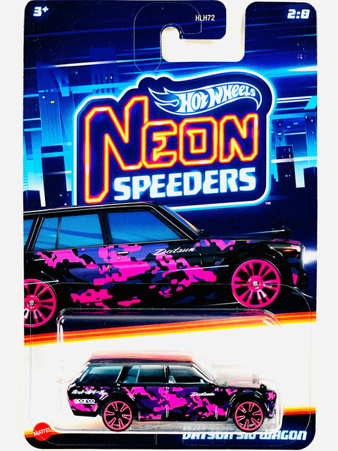 Hot Wheels 2025 Neon Speeders Datsun 510 Wagon - Damaged