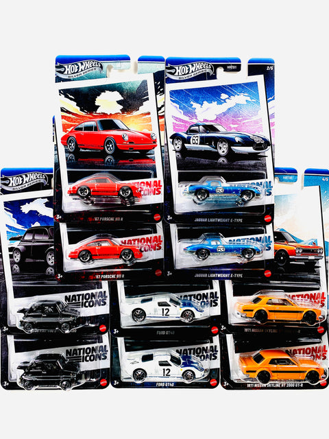 Hot Wheels 2025 Silver Series National Icons Factory Sealed Case G (10 Cars) - Damaged Box