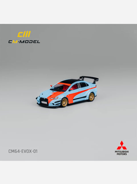 CM Model Mitsubishi Lancer Evo X Varis Widebody Orange & Blue