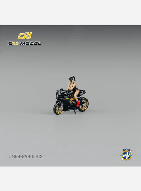 CM Model MV Agusta SV800 Black With Showgirl