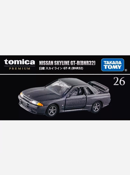 トミカ NISSAN SKYLINE GT-R (BNR32) 1/62 TOMICA PREMIUM 26 NISSAN SKYLINE GT-R R32 BNR32 1/62 TOMY DIECAST