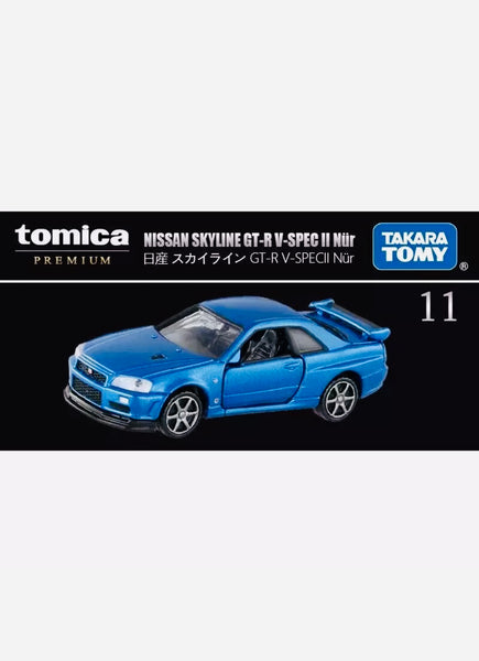 とらさん様トミカ NISSAN SKYLINE GT-R V-spec II Tomica Premium No.11 Nissan Skyline GT-R V-Spec II Nur Blue | eBay