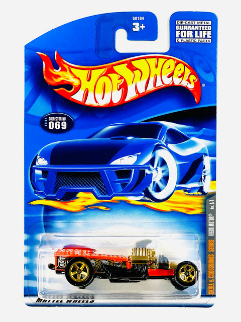 Hot Wheels Skull & Crossbone Series Rigor Motor - Damaged Card