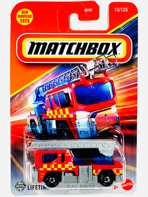 Matchbox 2025 Basic Case E Blaze Blaster III