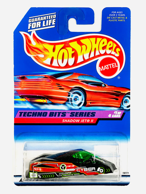 Hot Wheels Techno Bits Series Shadow Jet II - Damaged Card