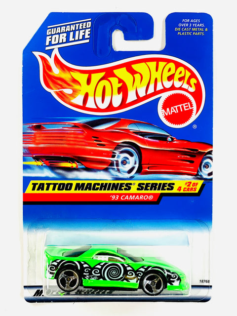Hot Wheels Tattoo Machines Series '93 Camaro - Damaged Card