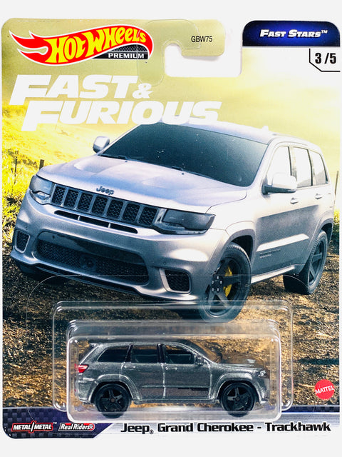 Hot Wheels 2021 Fast & Furious Fast Stars Jeep Grand Cherokee Trackhawk - Damaged Card/Blister