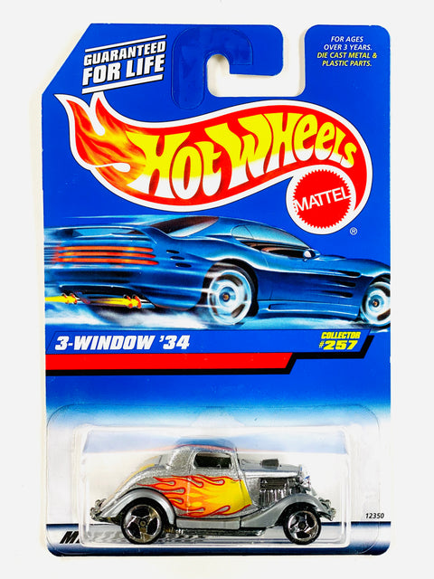 Hot Wheels 1998 Collectors 3-Window '34 - Damaged Card