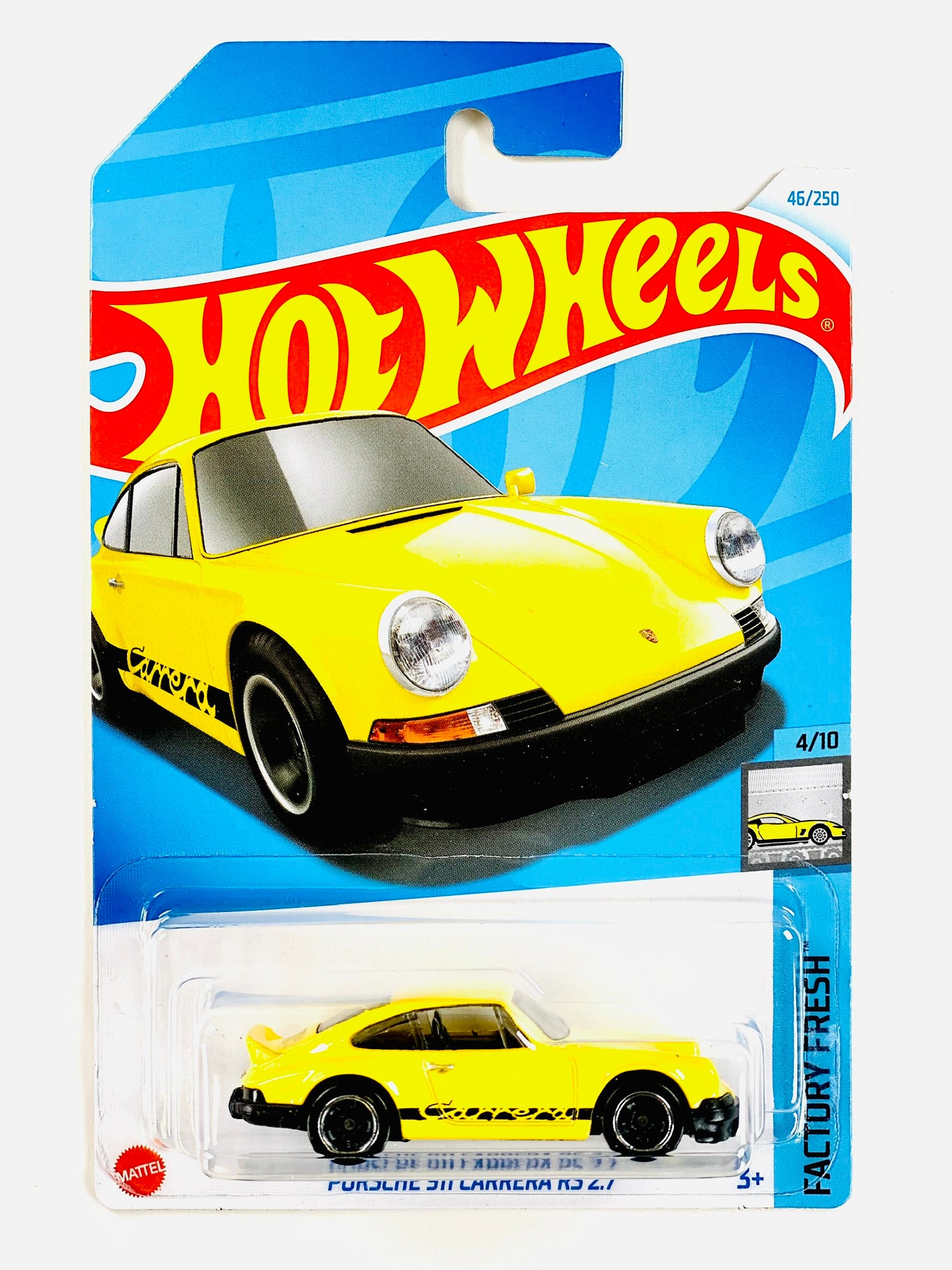 Hot Wheels Factory Fresh Porsche 911 Carrera RS 2.7 (46/250) - Damaged ...