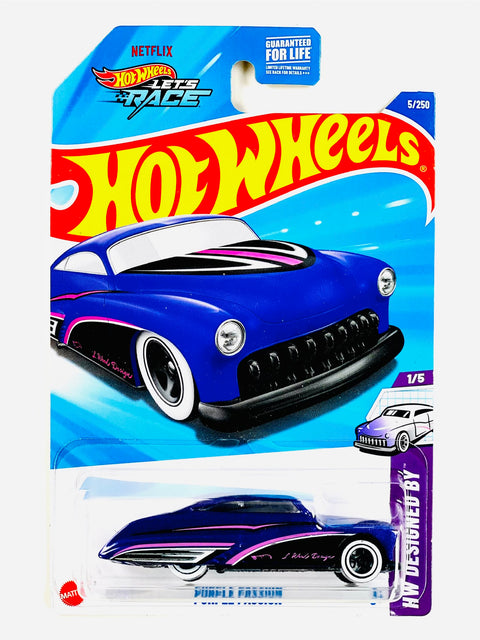 Hot Wheels HW Design Purple Passion (5/250) - Damaged Card