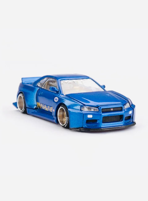Mini GT x Kaido House Collab Nissan Skyline GT-R (R34) Kaido Works (V2 Aero) SHINJUKU V2 #158