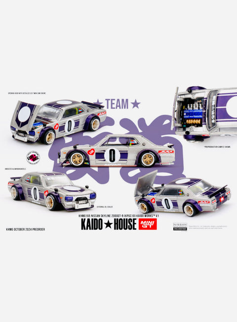 Mini GT x Kaido House Collab Nissan Skyline 2000GT-R (KPGC10) Kaido Works V1 #165