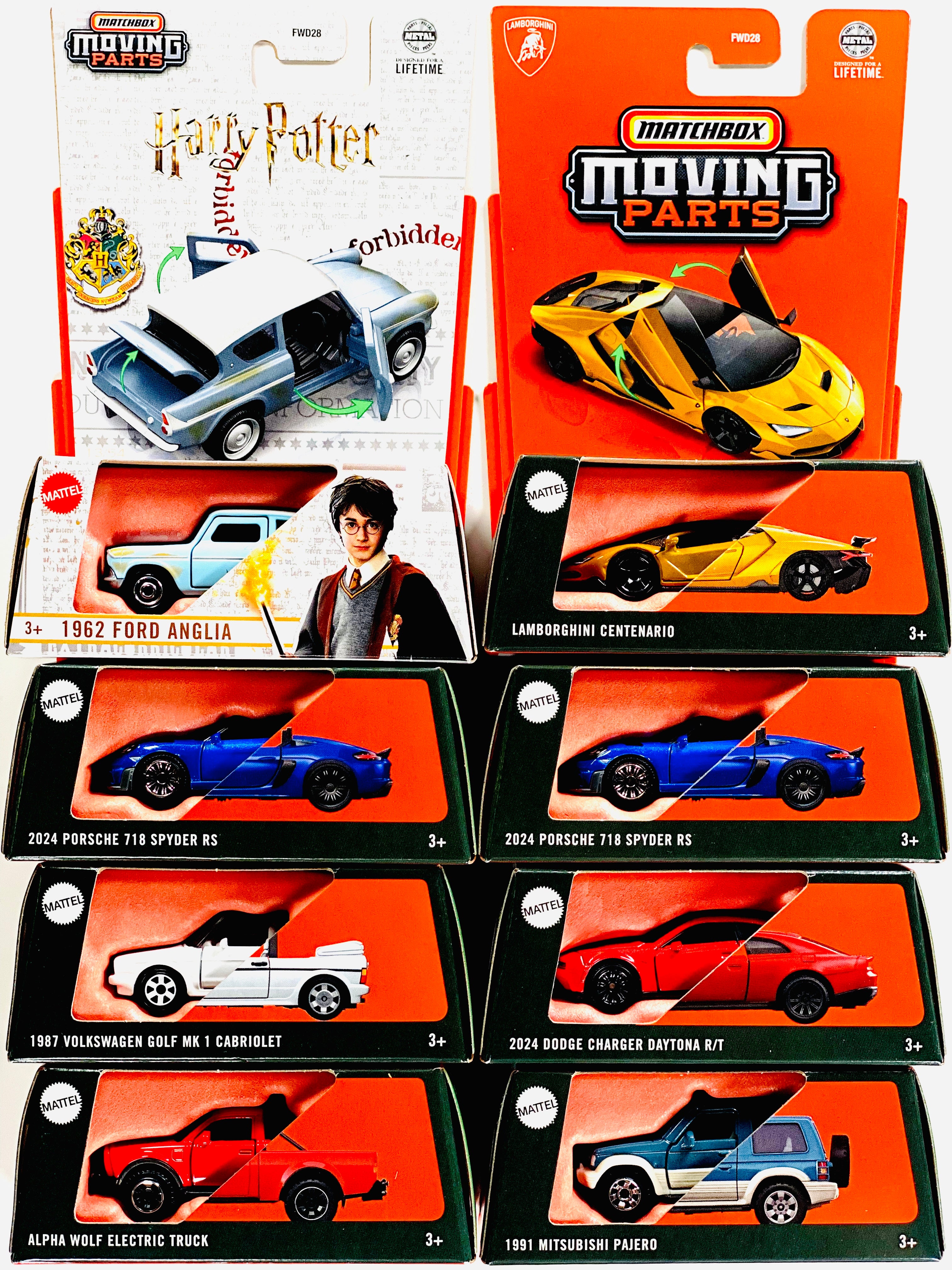 Matchbox 2025 Moving Parts Factory Sealed Case E (8 Cars