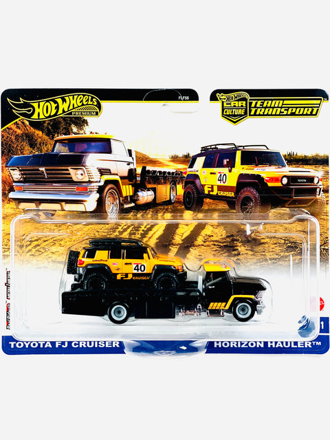 Hot Wheels 2025 Team Transport Case G Toyota FJ Cruiser & Horizon Hauler #81 - Damaged Card