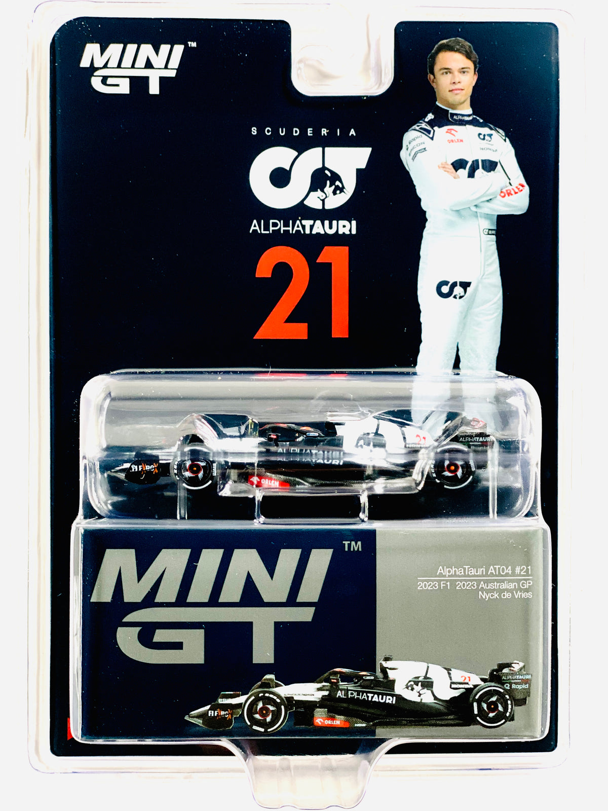 Mini GT Mijo Exclusive AlphaTauri AT04 #21 Nyck de Vries