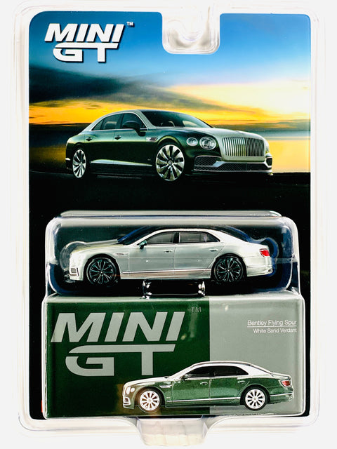 Mini GT Mijo Exclusive Bentley Flying Spur White Sand Verdant #867 Chase