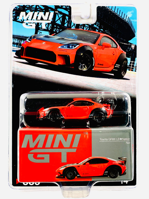 Mini GT Mijo Exclusive Toyota GR86 LB-Nation Red #885