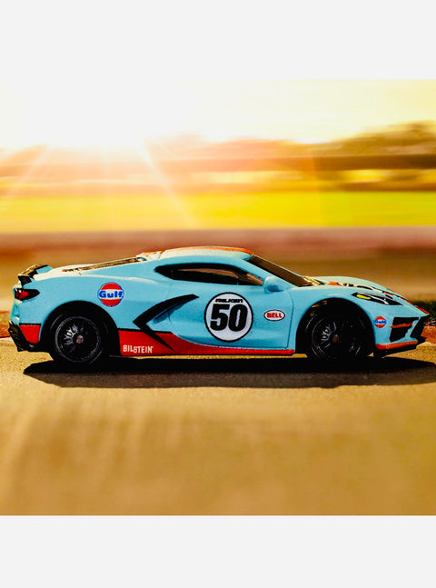 Matchbox 2022 Mattel Creations Gulf 2020 Corvette - Damaged/Open Box