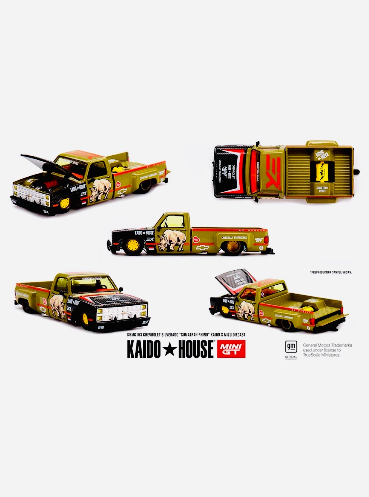 KAIDO HOUSE ミニカー 3点セット Mini GT x Kaido House Collab Chevrolet Silverado “Sumatran