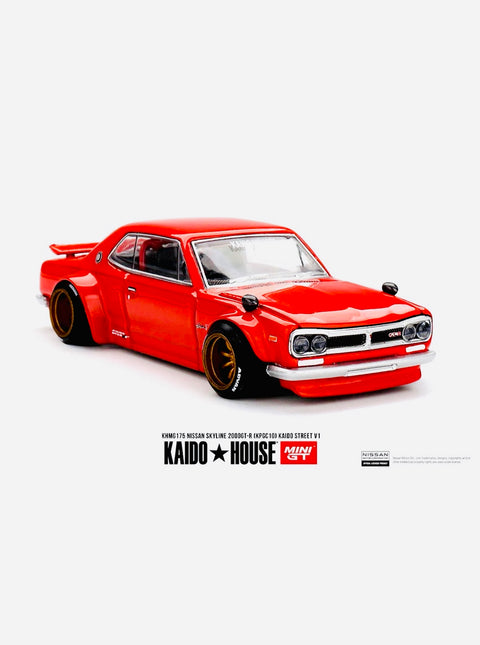 Mini GT x Kaido House Collab Nissan Skyline 2000GT-R (KPGC10) Kaido Street V1 #175