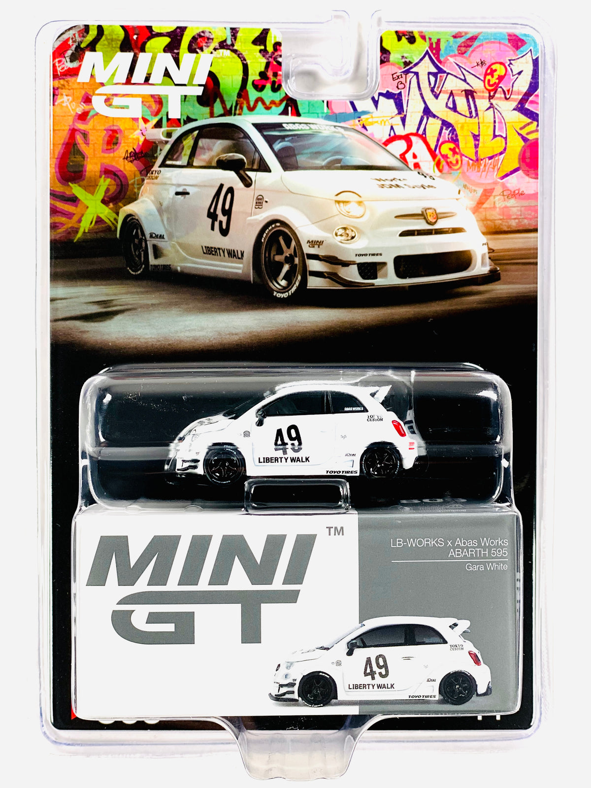 ⭐️MINI GT MINI LB-WORKS ABARTH 595 Gara Preorder) Mini GT 1:64 Abarth 595 LB-WORKS x Abas Works IZTK