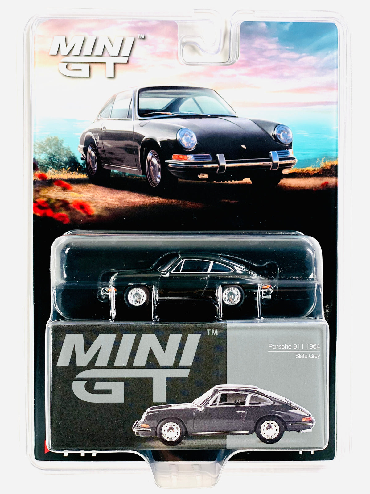 Mini GT Mijo Exclusive Porsche 911 1964 Slate Grey #717 – Jcardiecast