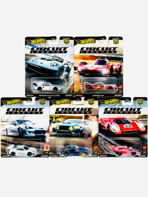 Hot Wheels 2025 Car Culture Circuit Legends Case K (Set of 5 Cars)
