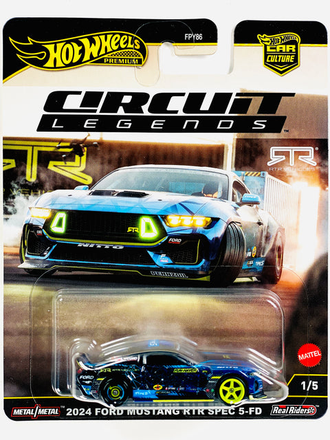 Hot Wheels 2025 Car Culture Circuit Legends ’24 Ford Mustang RTR Spec 5-FD