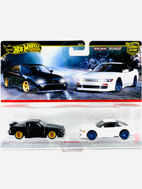 Hot Wheels 2025 Target Exclusive 2 Pack '96 Nissan 180SX Type X & Nissan SilEighty - Damaged Card