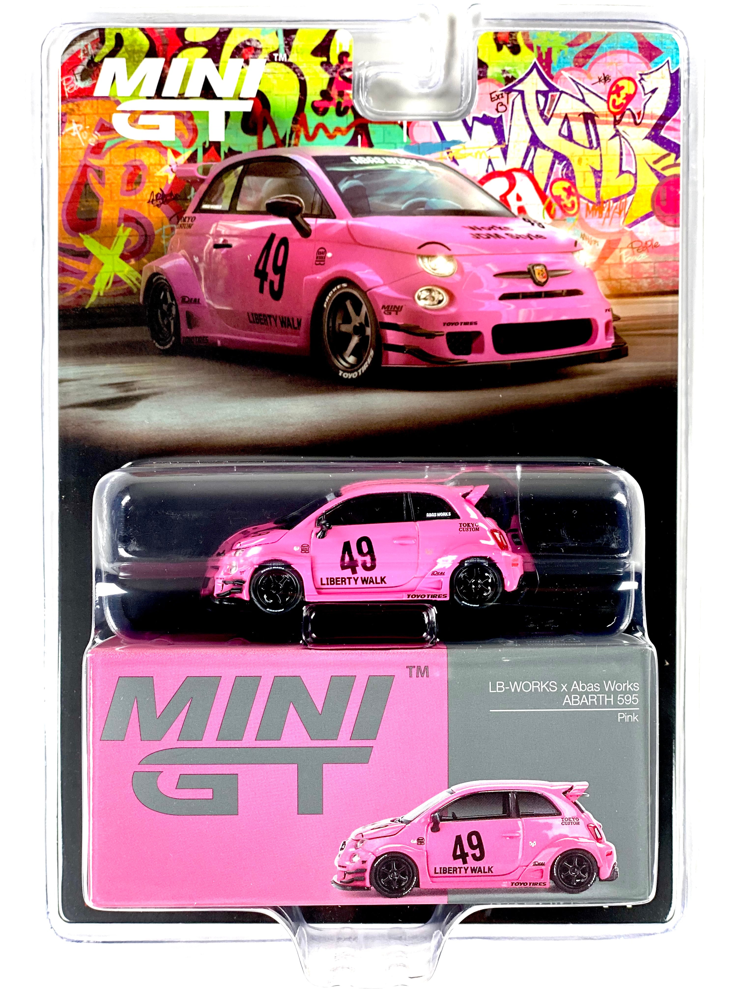 ミニカー MINI GT LB-WORKS x Abas Works ABARTH 595 Mini GT Mijo Exclusive ABARTH 595 LB-WORKS x Abas Works Pink