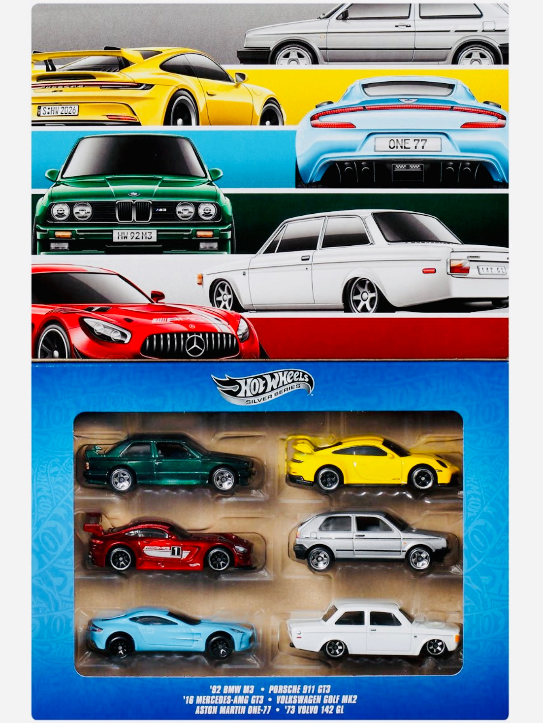 Hot Wheels 2026 European Themed Multipack 6 Cars - Damaged Box