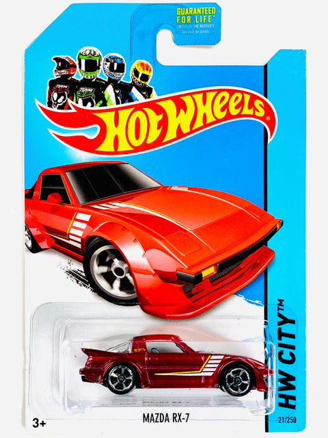 Hot Wheels 2014 HW City Mazda RX7 - Damaged Card