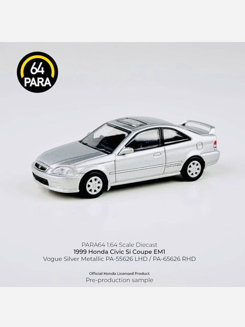 Para64 1999 Honda Civic EM1 Vogue Silver Metallic W/ Wing (LHD) (12ct.)