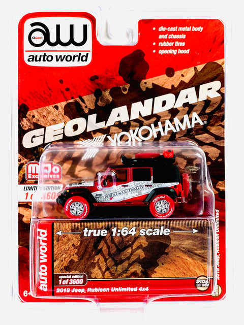 Auto World Mijo Exclusives Yokohama Geolandar 2018 Jeep Wrangler Rubicon Unlimited 4×4 Chase