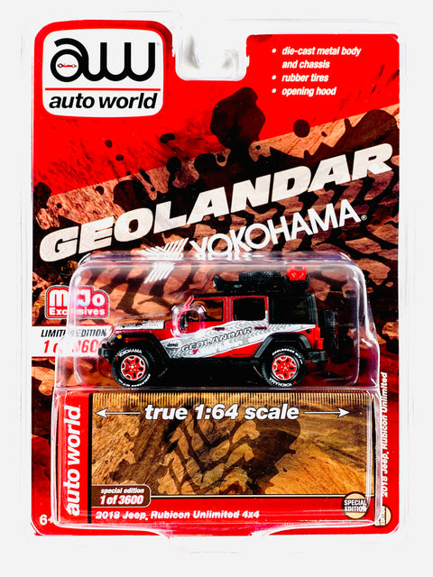 Auto World Mijo Exclusives Yokohama Geolandar 2018 Jeep Wrangler Rubicon Unlimited 4×4