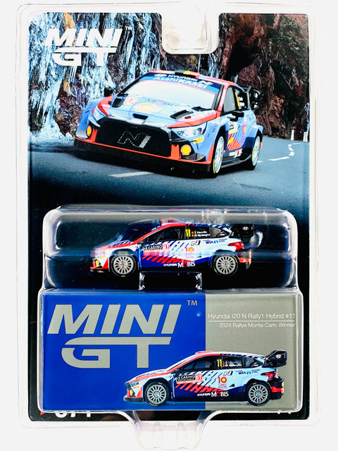 Mini GT Mijo Exclusives Hyundai i20 N Rally1 Hybrid #112024 Rallye Monte-Carlo Winner #871