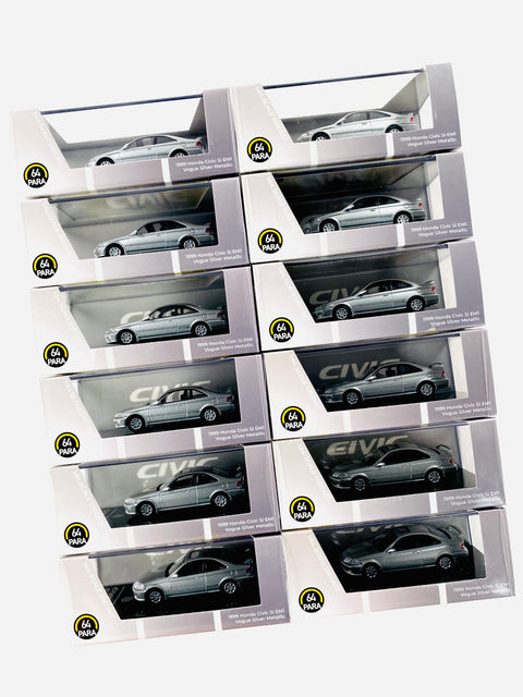 Para64 1999 Honda Civic EM1 Vogue Silver Metallic W/ Wing (LHD) (12ct.)