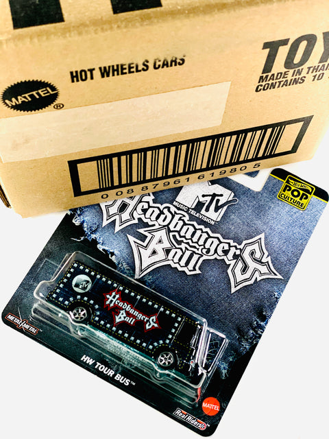 Hot Wheels 2025 Pop Culture MTV Headbangers Ball HW Tour Bus Solid Pack (10 Cars)