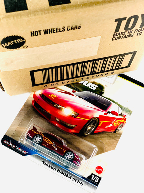 Hot Wheels 2025 Fast & Furious Case L Nissan 240SX (S14) Solid Pack (10 Cars)