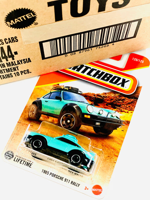 Matchbox 2025 Basic 1985 Porsche 911 Rally Solid Pack (10 Cars)