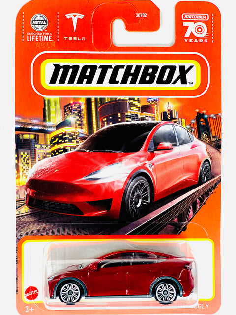 Matchbox 2022 Tesla Model Y Red