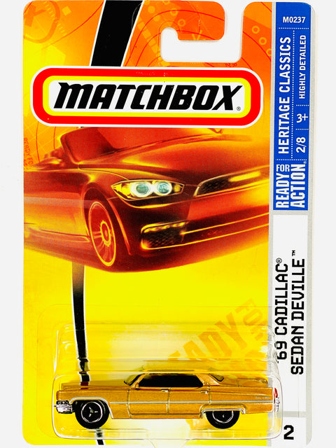 Matchbox 2008 Heritage Classics '69 Cadillac Sedan Deville Gold (2/8)