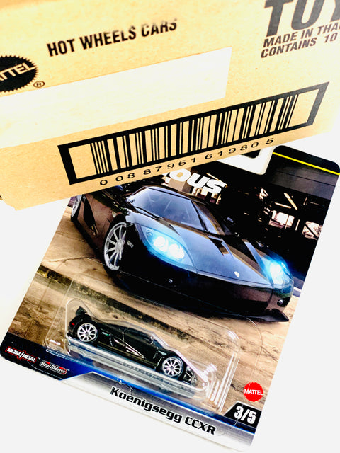 Hot Wheels 2025 Fast & Furious Case L Koenigsegg CCXR Solid Pack (10 Cars)
