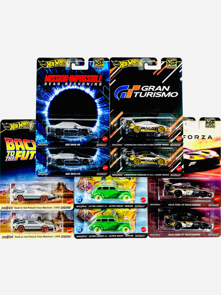 Hot Wheels 2025 Pop Culture Factory Sealed Case L (10 Cars