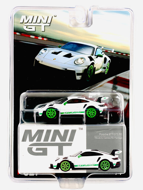 Mini GT Mijo Exclusive Porsche 911 (992) GT3 RS Tribute to Carrera RS Package #827