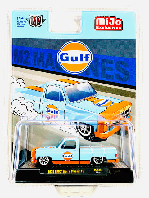 M2 Machines Mijo Exclusive GULF 1979 GMC Sierra Classic 15 Custom