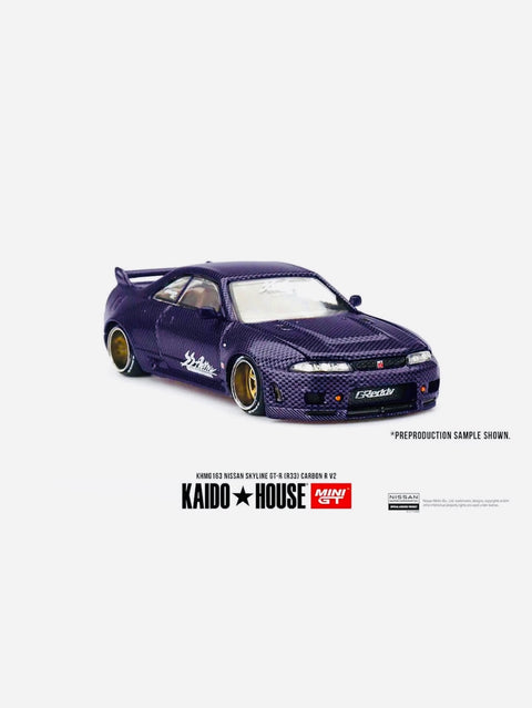 Mini GT x Kaido House Collab Nissan Skyline GT-R (R33) Active Carbon R V2 #163
