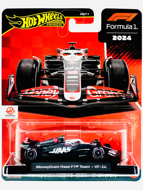 Hot Wheels 2025 Formula 1 Race Team Kevin Magnussen Money Gram Haas F1 Team VF-24 #27