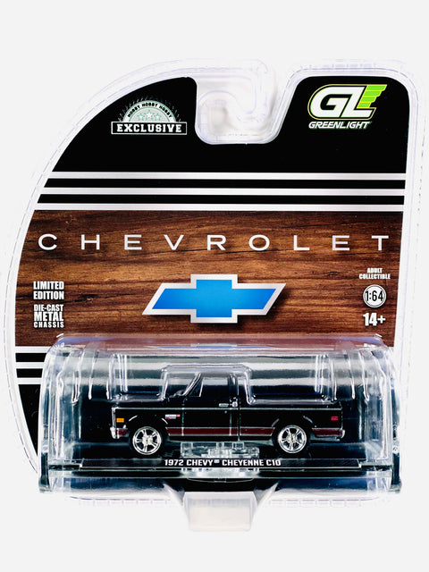 Greenlight Hobby Exclusive 1972 Chevy Cheyenne C10 Short Bed in Black