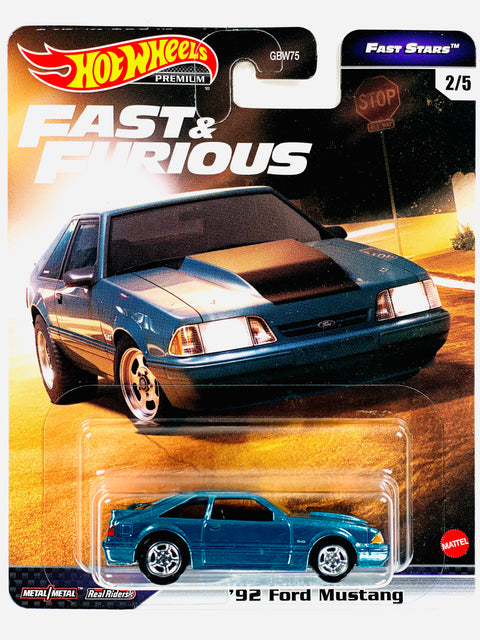 Hot Wheels 2021 Fast & Furious Fast Stars '92 Ford Mustang - Damaged Card